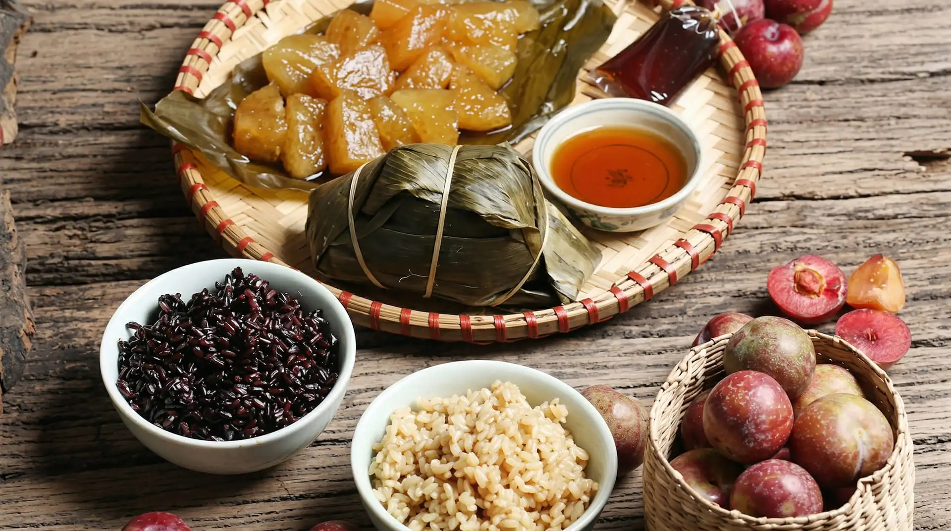 Cơm rượu nếp cẩm - món ăn truyền thống không thể thiếu trong ngày Tết Đoan Ngọ Mùng 5 tháng 5 của người Việt